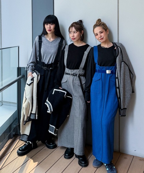 niko and...（ニコアンド）の「【MODE NORM CORE】 ウール混マトンスリーブプルオーバー（Tシャツ/カットソー・レディース・ブラック/チャコール/ライトグレー・LARGE/MEDIUM）」の4枚目の写真