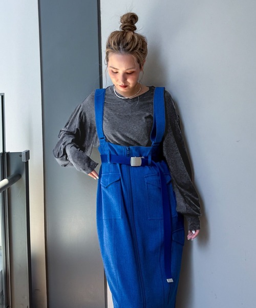 niko and...（ニコアンド）の「【MODE NORM CORE】 ウール混マトンスリーブプルオーバー（Tシャツ/カットソー・レディース・ブラック/チャコール/ライトグレー・LARGE/MEDIUM）」の14枚目の写真