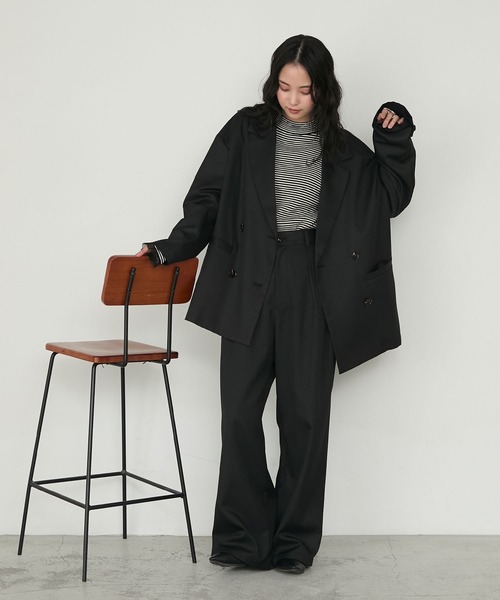 forksy.】【セットアップ対応】ウェルトポケットダブルテーラード