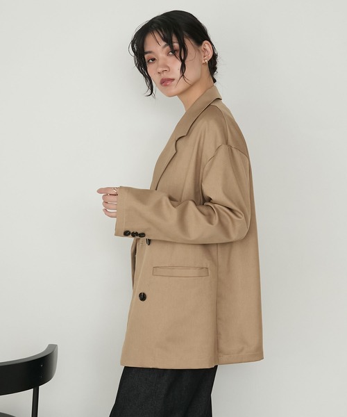 forksy.】【セットアップ対応】ウェルトポケットダブルテーラード