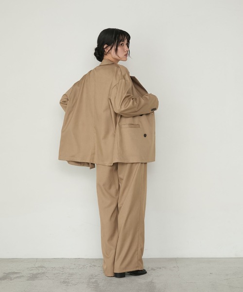 forksy.】【セットアップ対応】ウェルトポケットダブルテーラード