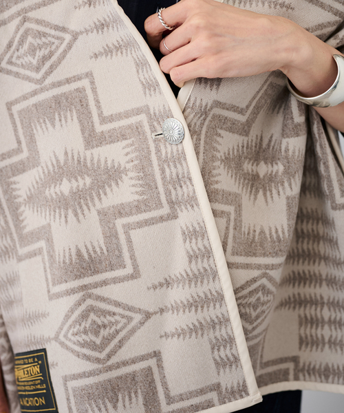 FRAMeWORK（フレームワーク）の「≪一部店舗 ・WEB限定A VACATION/アヴァケーション 別注PENDLETONストール（ストール/ショール・レディース・ブラック/ベージュ・FREE）」の13枚目の写真