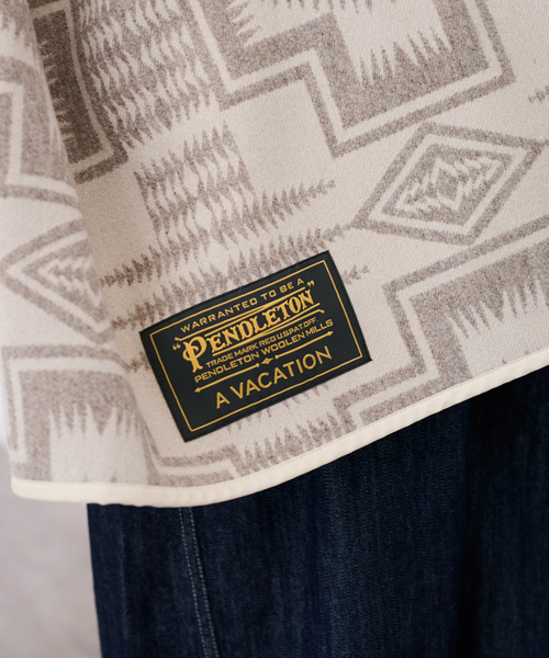 FRAMeWORK（フレームワーク）の「≪一部店舗 ・WEB限定A VACATION/アヴァケーション 別注PENDLETONストール（ストール/ショール・レディース・ブラック/ベージュ・FREE）」の12枚目の写真