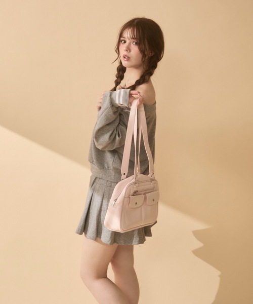 TITTY&CO.(ティティーアンドコー)の「ロゴ入りスウェットセットアップ(セットアップ・レディース・ブラウン/ネイビー/グレー・FREE)」の5枚目の写真