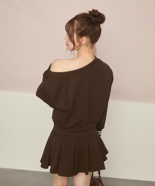 TITTY&CO.(ティティーアンドコー)の「ロゴ入りスウェットセットアップ(セットアップ・レディース・ブラウン/ネイビー/グレー・FREE)」の8枚目の写真