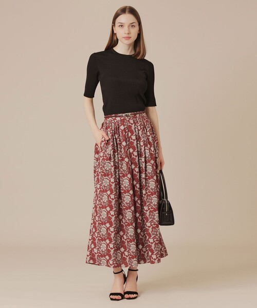 MACKINTOSH LONDON(マッキントッシュ ロンドン)の「【BIBURY FLOWER】オータムバイブリースカート(スカート・レディース・ブラウン系その他5/レッド系その他3・38/36)」の11枚目の写真