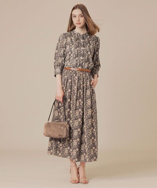 MACKINTOSH LONDON(マッキントッシュ ロンドン)の「【BIBURY FLOWER】オータムバイブリースカート(スカート・レディース・ブラウン系その他5/レッド系その他3・38/36)」の10枚目の写真
