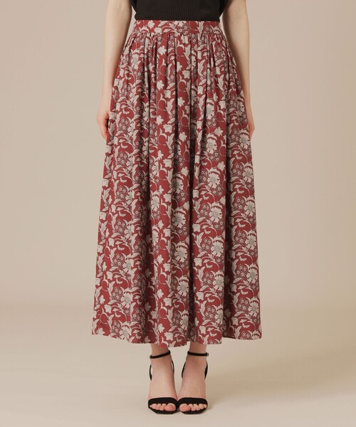 MACKINTOSH LONDON(マッキントッシュ ロンドン)の「【BIBURY FLOWER】オータムバイブリースカート(スカート・レディース・ブラウン系その他5/レッド系その他3・38/36)」の9枚目の写真