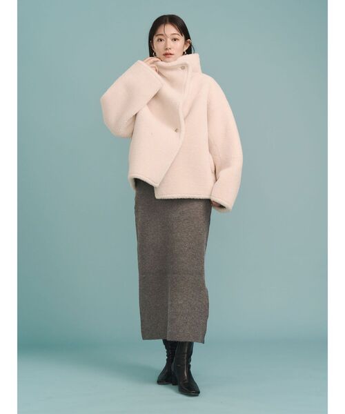 セール】【REVIVAL】ケーブルビジューIラインニットワンピース