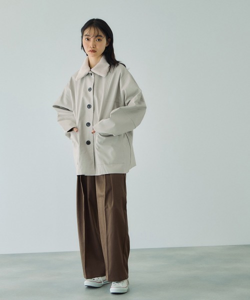 VICKY(ビッキー)の「ラッププリーツスカートセットパンツ≪手洗い可能≫(その他パンツ・レディース・ブラウン/ブラック/ダークグレー・M)」の18枚目の写真