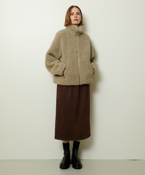 allureville（アルアバイル）の「フェイクスエードスカート（スカート・レディース・ピンク/ブラウン/ブラック・1/2）」の20枚目の写真
