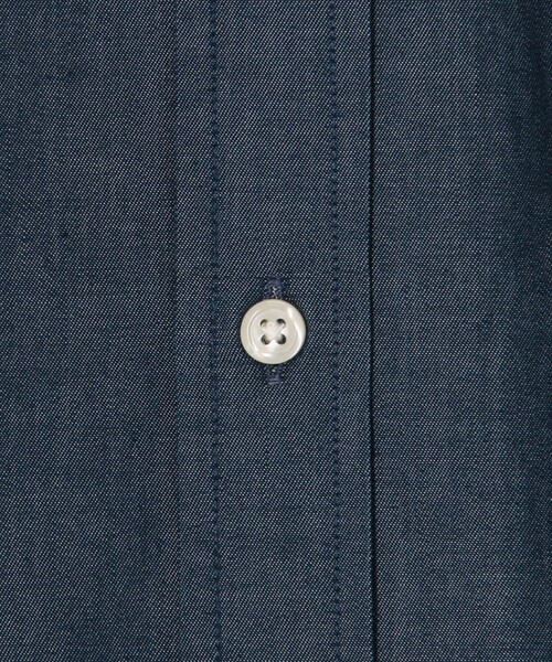 NOLLEY'S LIGHT(ノーリーズライト)の「クマ刺繍ボタンダウンシャツ デニムライク/千鳥(シャツ/ブラウス・メンズ・インディゴブルー/ブルー/ホワイト系その他3/パープル系その他2/ネイビー・M/L/XL/S)」の8枚目の写真