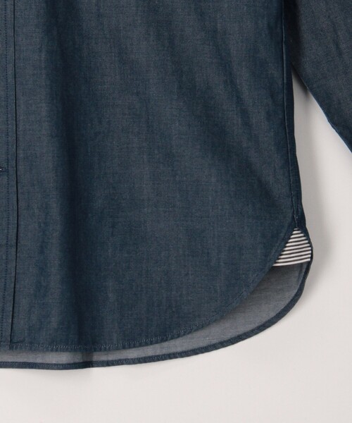 NOLLEY'S LIGHT(ノーリーズライト)の「クマ刺繍ボタンダウンシャツ デニムライク/千鳥(シャツ/ブラウス・メンズ・インディゴブルー/ブルー/ホワイト系その他3/パープル系その他2/ネイビー・M/L/XL/S)」の20枚目の写真