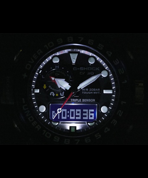 G-SHOCK(ジーショック)の「MASTER OF G GULFMASTER / GWN-1000B-1BJF(アナログ腕時計・メンズ・ブラック×ブルー・FREE)」の2枚目の写真