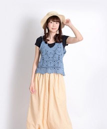 ABBEY MARKET（アビーマーケット）の「クロシェ編みビスチェ（キャミソール）」