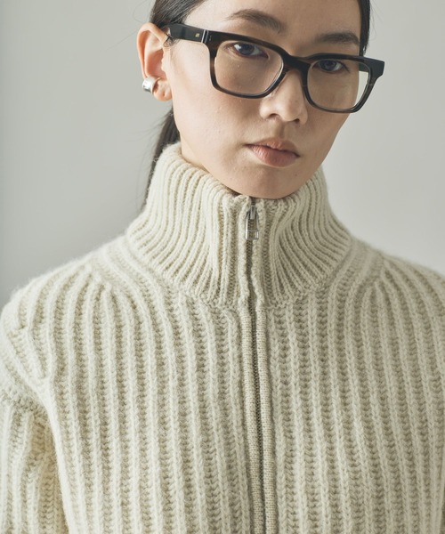 Curensology(カレンソロジー)の「Curensology(カレンソロジー)/【WEB限定】アゼアミニットブルゾン(ブルゾン・レディース・ホワイト系その他/グレー・FREE)」の12枚目の写真