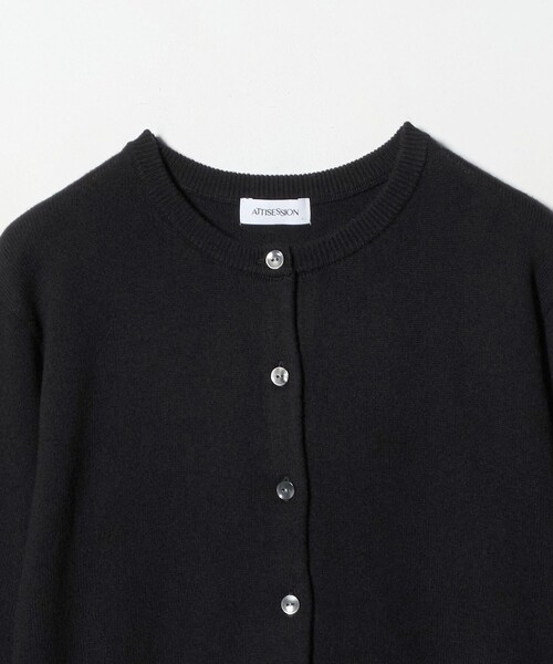 ATTISESSION（アティセッション）の「＜ATTISESSION＞コットン ウール ナイロン カーディガン（カーディガン/ボレロ・レディース・レッド/ブラック/ダークグレー・FREE）」の21枚目の写真