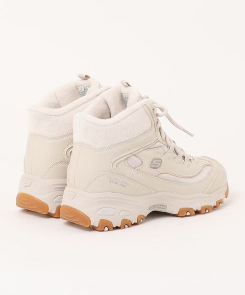 SKECHERS（スケッチャーズ）の「【SKECHERS】スリップインズ　DLITES BOOT（ブーツ・レディース・ブラック×ホワイト/ホワイト・23.0cm/24.0cm/25.0cm）」の3枚目の写真