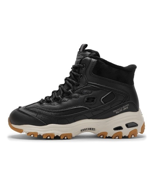 SKECHERS（スケッチャーズ）の「【SKECHERS】スリップインズ　DLITES BOOT（ブーツ・レディース・ブラック×ホワイト/ホワイト・23.0cm/24.0cm/25.0cm）」の6枚目の写真