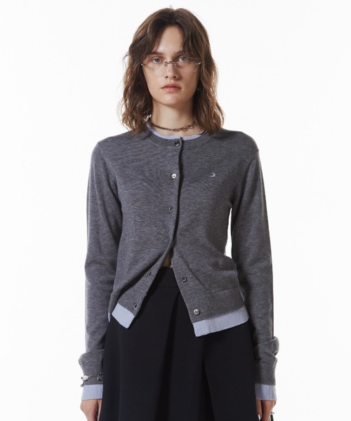 josemoon ANGORA 2WAY KNIT SAX ジョゼムーン JOSEMOON / 2WAY NECK RIB KNIT/ PINK