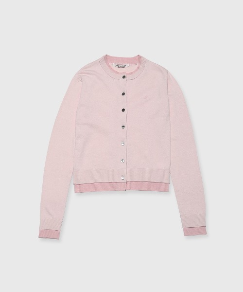 JOSE MOON(ジョゼムーン)の「MOON KNIT CARDIGAN/ムーンニットカーディガン(ニット/セーター・レディース・ピンク/チャコールグレー/グレー/ベージュ・FREE)」の4枚目の写真