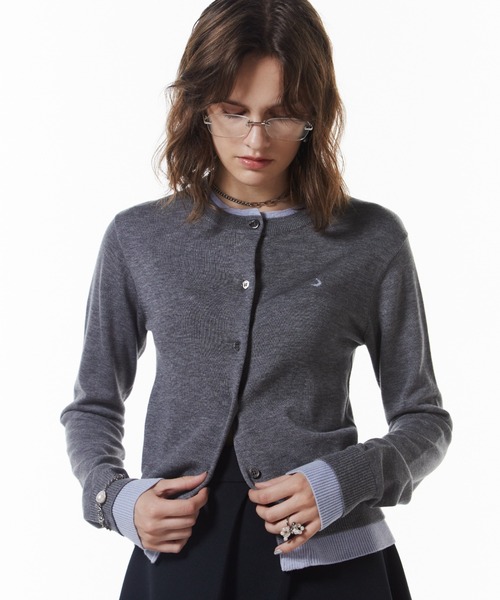 MOON KNIT CARDIGAN/ムーンニットカーディガン（ニット/セーター