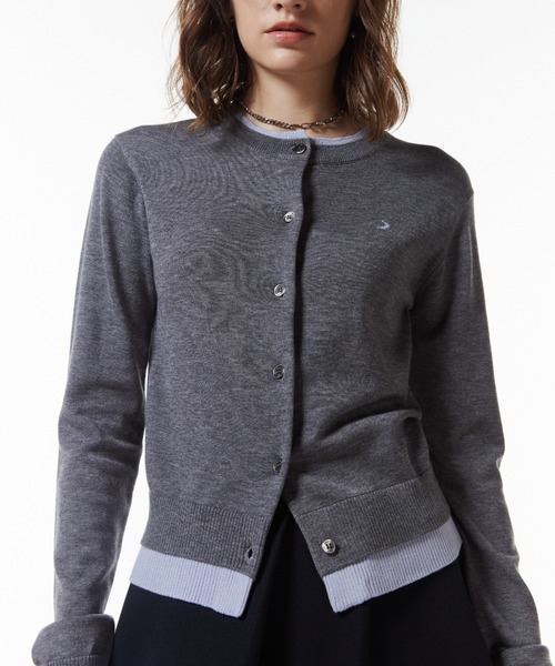 josemoon ANGORA 2WAY KNIT SAX ジョゼムーン JOSE MOON ニット セーター ZIP KNIT CARDIGAN/ジップニット