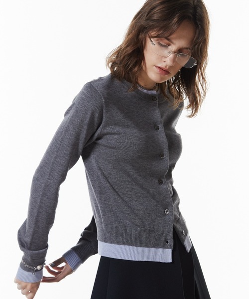 MOON KNIT CARDIGAN/ムーンニットカーディガン（ニット/セーター