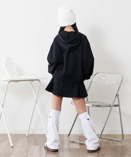 algy（アルジー）の「ウエスト配色スカパン（スカート・キッズ・グレー/ピンク/ブラック・XX-SMALL/X-SMALL/MEDIUM/SMALL）」の18枚目の写真