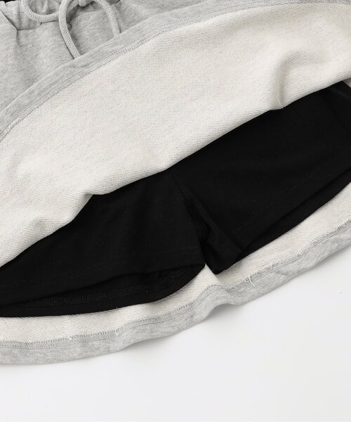 algy（アルジー）の「ウエスト配色スカパン（スカート・キッズ・グレー/ピンク/ブラック・XX-SMALL/X-SMALL/MEDIUM/SMALL）」の16枚目の写真