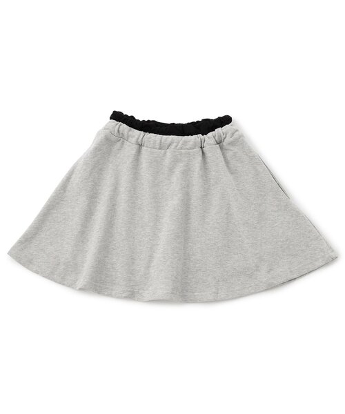 algy（アルジー）の「ウエスト配色スカパン（スカート・キッズ・グレー/ピンク/ブラック・XX-SMALL/X-SMALL/MEDIUM/SMALL）」の4枚目の写真