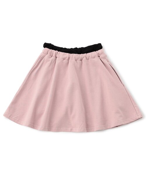algy（アルジー）の「ウエスト配色スカパン（スカート・キッズ・グレー/ピンク/ブラック・XX-SMALL/X-SMALL/MEDIUM/SMALL）」の5枚目の写真