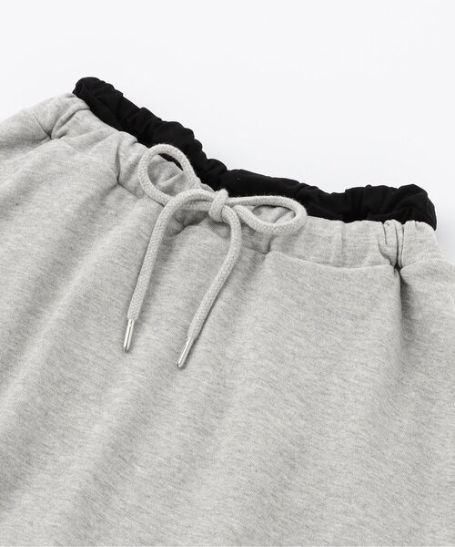 algy（アルジー）の「ウエスト配色スカパン（スカート・キッズ・グレー/ピンク/ブラック・XX-SMALL/X-SMALL/MEDIUM/SMALL）」の6枚目の写真