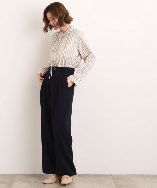 grove(グローブ)の「ツータックワイドパンツ(その他パンツ・レディース・ブルーグリーン/グレー/ネイビー・01/02/03/04/05)」の9枚目の写真