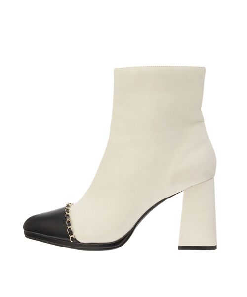 RESEXXY（リゼクシー）の「チェーンベルトショートブーツ（ブーツ・レディース・アイボリー/ブラック・SMALL/MEDIUM/LARGE）」の13枚目の写真