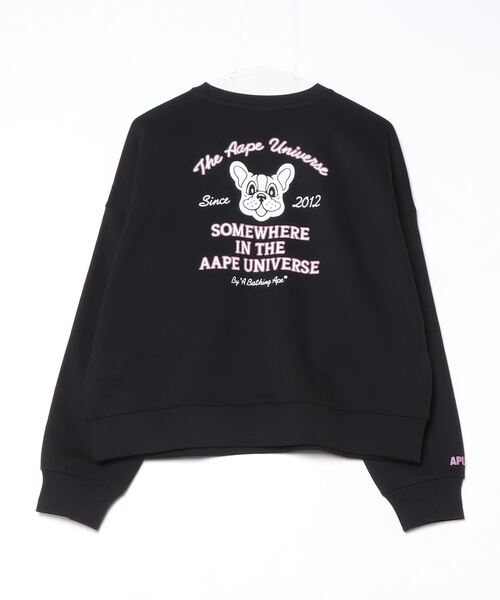 AAPE BY A BATHING APE（エーエイプバイアベイシングエイプ）の「AAPE MAIN CREW NECK SWEAT（スウェット・レディース・ブラック/グリーン系その他5/レッド・XX-SMALL/SMALL/X-SMALL）」の13枚目の写真