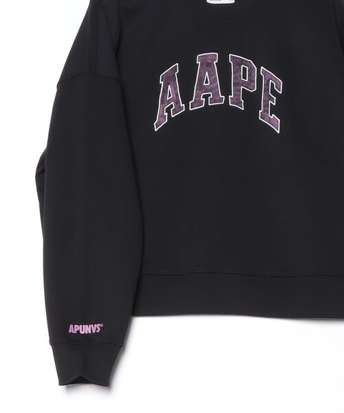 AAPE BY A BATHING APE（エーエイプバイアベイシングエイプ）の「AAPE MAIN CREW NECK SWEAT（スウェット・レディース・ブラック/グリーン系その他5/レッド・XX-SMALL/SMALL/X-SMALL）」の14枚目の写真