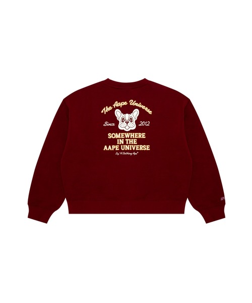 AAPE BY A BATHING APE（エーエイプバイアベイシングエイプ）の「AAPE MAIN CREW NECK SWEAT（スウェット・レディース・ブラック/グリーン系その他5/レッド・XX-SMALL/SMALL/X-SMALL）」の3枚目の写真