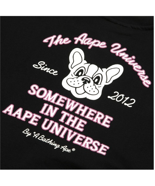 AAPE BY A BATHING APE（エーエイプバイアベイシングエイプ）の「AAPE MAIN CREW NECK SWEAT（スウェット・レディース・ブラック/グリーン系その他5/レッド・XX-SMALL/SMALL/X-SMALL）」の6枚目の写真