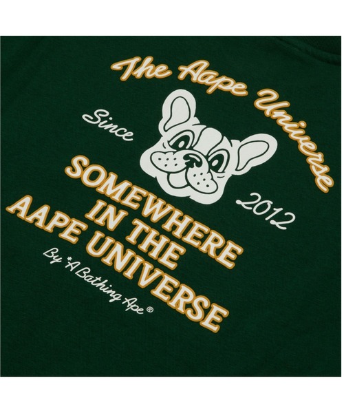 AAPE BY A BATHING APE（エーエイプバイアベイシングエイプ）の「AAPE MAIN CREW NECK SWEAT（スウェット・レディース・ブラック/グリーン系その他5/レッド・XX-SMALL/SMALL/X-SMALL）」の9枚目の写真
