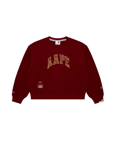 AAPE BY A BATHING APE（エーエイプバイアベイシングエイプ）の「AAPE MAIN CREW NECK SWEAT（スウェット・レディース・ブラック/グリーン系その他5/レッド・XX-SMALL/SMALL/X-SMALL）」の10枚目の写真