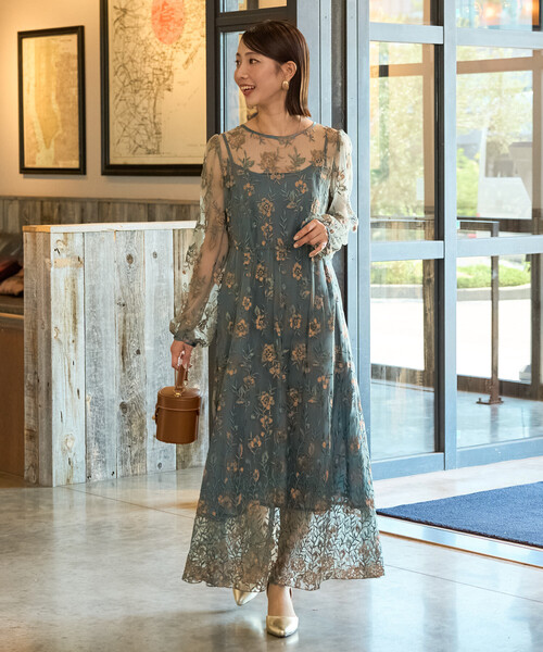 限定展開 レース 刺繍 花柄 ワンピース ドレス（ドレス）｜FREAK'S