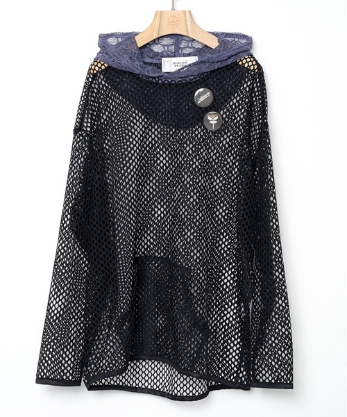 bedsidedrama(ベットサイドドラマ)の「Ultra Mesh Hoodie(パーカー・レディース・ホワイト/ブラック・1/2)」の18枚目の写真