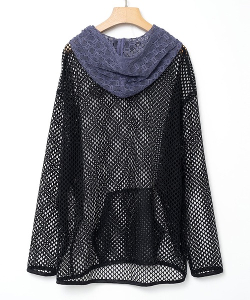 bedsidedrama(ベットサイドドラマ)の「Ultra Mesh Hoodie(パーカー・レディース・ホワイト/ブラック・1/2)」の19枚目の写真