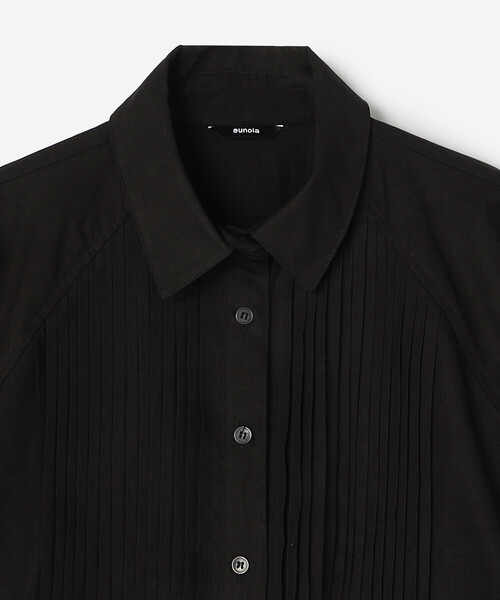 Bshop(ビショップ)の「eunoia | ピンタック シャツドレス WOMEN(ワンピース・レディース・クリーム/ブラック・S)」の13枚目の写真