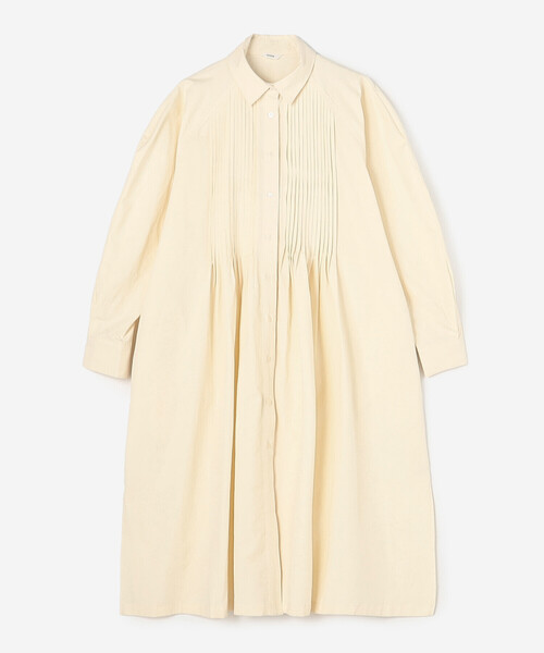 Bshop(ビショップ)の「eunoia | ピンタック シャツドレス WOMEN(ワンピース・レディース・クリーム/ブラック・S)」の18枚目の写真