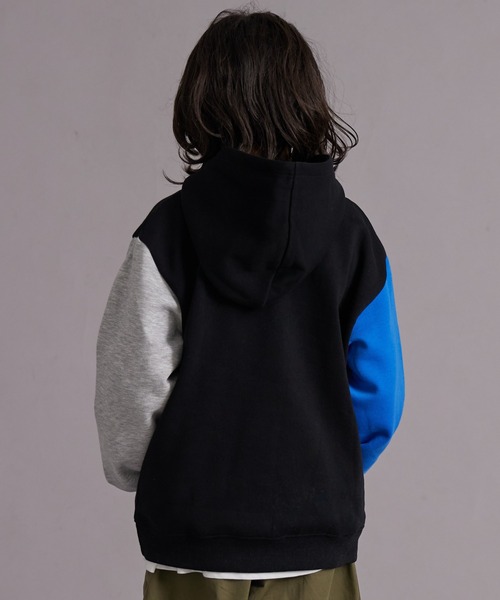 PAIRMANON STREET(ペアマノンストリート)の「裏起毛 シンプル スウェット パーカー【PAIRMANON STREET】(パーカー・キッズ・ピンク/グレー系その他/ブラック/ブルー/ブラック系その他/グレー・150/130/100/120/110/90/140/160)」の13枚目の写真