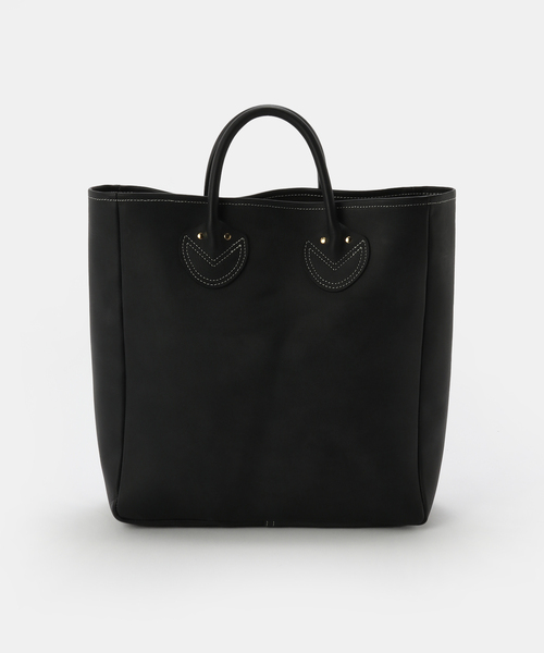 OUTDOOR PRODUCTS（アウトドアプロダクツ）の「YOUNG&OLSEN ASH LEATHER TOTE M（クラッチバッグ・レディース・ブラック/キャメル・FREE）」の4枚目の写真