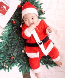 Grattis（グラッティス）の「(KE)ユニセックス イベント用 サンタ ベビー 赤ちゃん クリスマス 服 衣装 ベビー服 コスプレ ロンパース（ロンパース）」