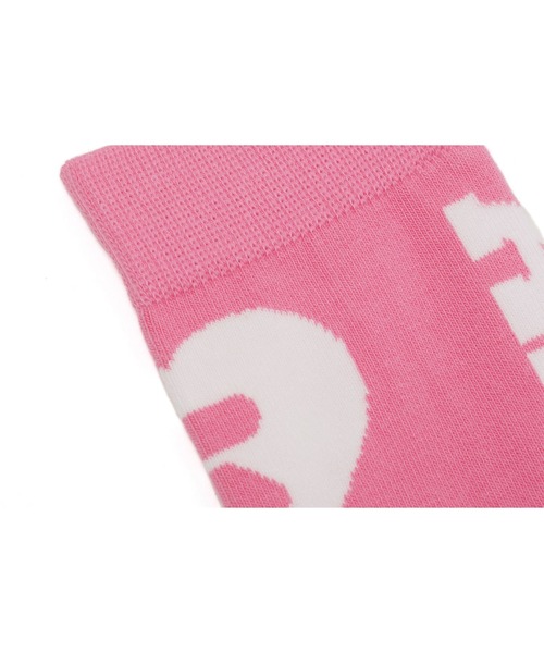 A BATHING APE(アベイシングエイプ)の「INTARSIA SOCKS(ソックス/靴下・レディース・ピンク/マルチ/ホワイト×ピンク・FREE)」の8枚目の写真